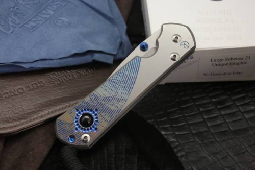 3810 Chris Reeve Large Sebenza 21 Almandine Cabochon фото 6