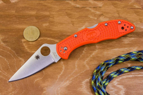 Складной нож Spyderco Delica 4 Flat Ground - 11FPOR фото 12 Складной нож Spyderco Delica 4 Flat Ground - 11FPOR фото 12