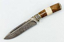 Охотничий нож  Авторский Нож из Дамаска №16